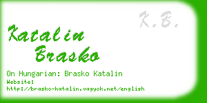 katalin brasko business card